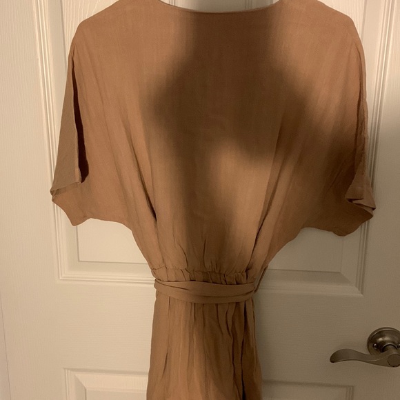 Button Down Tie Waist Midi Dress - Picture 3 of 6